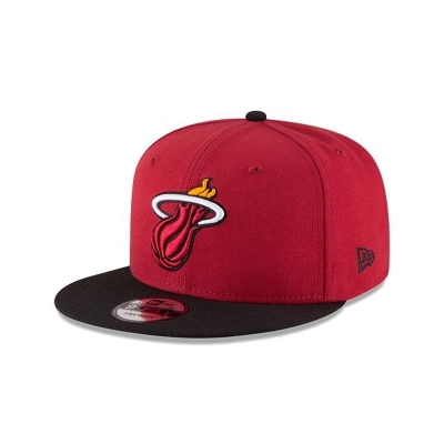 Red Miami Heat Hat - New Era NBA Two Tone 9FIFTY Snapback Caps USA4029836